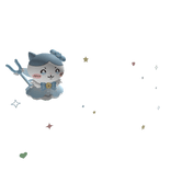 Magical Chiikawa Aura Hachiware with stars