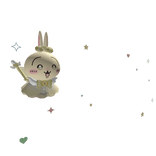 Magical Chiikawa Aura Usagi with stars