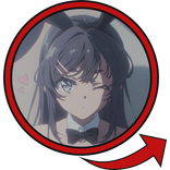 Mai Sakurajima Red Circle