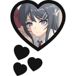 Mai Sakurajima Thinking Hearts Bunny Girl Senpai
