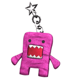 Makeshift Pink Domo Beast Bear Keychain