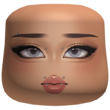 Makeup blue eyes cheeks