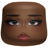 Makeup blue eyes cheeks