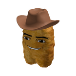 Man Face Chicken Nugget Cowboy Suit V1