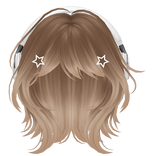 Maple Short Wolf Cut Hair with Headphones