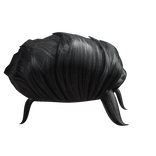 Mark masked messy hair