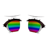 rainbow moe cry cute chibi doll sad #2007 eyes