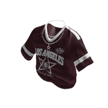 Maroon Los Angeles Jersey w/ Chain