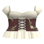 ✿ maroon overgrown mori kei fairy corset dress