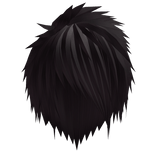 Maroon Punk Messy Short Hair 2.0