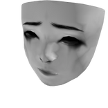 Gothic horror mask, tearful