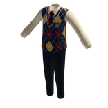  ✨Matching Academy School Knit Vest Uniform-Plaid
