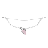 ♪﹕matching heart key necklace (left)