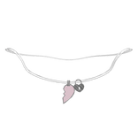 ♪﹕matching heart lock necklace (right)