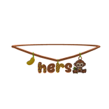 matching Kawaii cutesy monkey "hers"