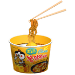 Matching Korean Cheese Buldak Spicy Noodle Face