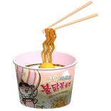 Matching Korean Pink Cream Buldak Spicy NoodleFace