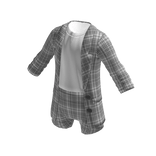 Matching set : Gray plaid