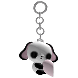 ♡ : matching silly emo panda bunny keychain
