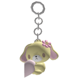 ♡ : matching silly flower bunny keychain