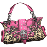 Mc-bling Cheetah Print Cross Bag 2000s Rhinestone 
