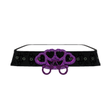 Mcbling brass knuckles belt 3.0 - Black and pink