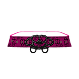 Mcbling brass knuckles belt 3.0 - pink and black