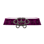 Mcbling brass knuckles belt - pink