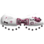 mcbling gyaru charm pink black gem agejo fur shawl