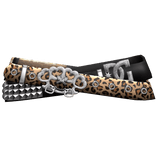 McBling Studded Hearts Leopard Belt 3.0
