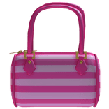 M$| Hot Pink and Light Pink Striped Bag