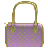 M$| Lilac and Yellow Polkadot Bag