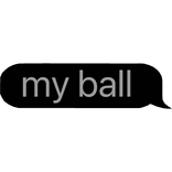 Me Ball Bubble Text DDG SLANG SU BLACK 