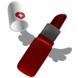 medical angel lipstick w wings [red] ✚
