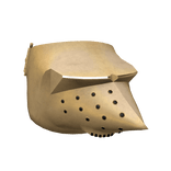 Medieval Bascinet Visor - Brass Churburg 15