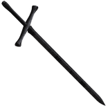 Medieval Dark Sword of the Fallen Knight Waist