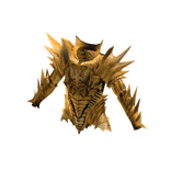 Medieval Divine Knight Armor Top Gold