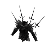 Medieval Divine Knight Aura Armor Top Black