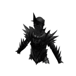 Medieval Divine Knight Full Armor Top Black