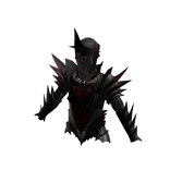 Medieval Divine Knight Full Armor Top Black Red