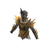 Medieval Divine Knight Full Armor Top Silver Gold