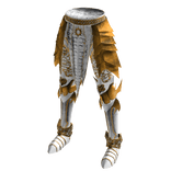 Medieval Dragon Knight Spiky Armor Pants WhiteGold