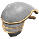 Medieval Gilded Right Pauldron