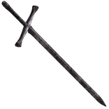 Medieval Rusty Sword of the Fallen Knight Waist