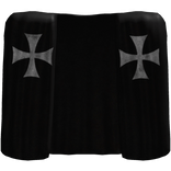 Medieval Templar Crusader Knight Cloak (Black)