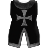 Medieval Templar Crusader Knight Torso (Black)