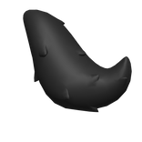 Medium Black Fluffy Tail