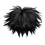 Medium Messy Hair(Black)