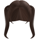 ♬꒰┊medium straight brown pigtails