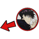 Megumi Fushiguro Pointing Meme Circle JJK